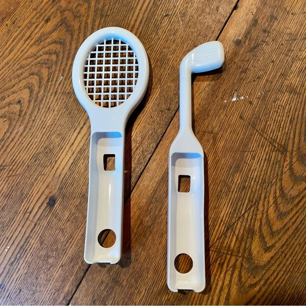 Nintendo Wii Sport White Tennis Racket and Golf Club Accessories Set of 2 Retro